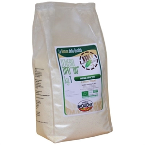 FARINA DI GRANO TENERO TIPO 00 BIOLOGICA KG.1 IAQUONE