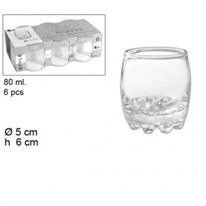 BICCHIERE ROMA ML.80 PZ.6 BORMIOLI