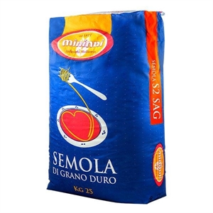 SEMOLA EXTRA DI GRANO DURO S2 KG.25 MININNI