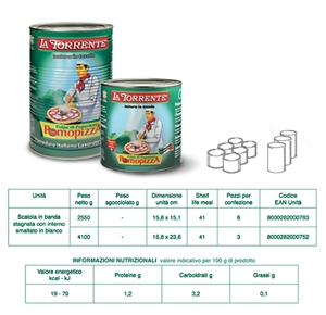 POLPA POMOPIZZA LA TORRENTE KG.5X3