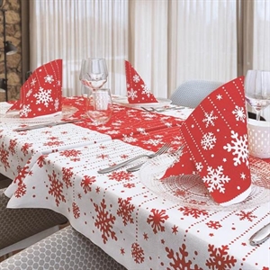 TOVAGLIA 100X100 GLACE ROSSO PZ.25 PLUS PACK SERVICE