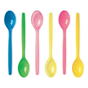 CUCCHIAIO GRANITA CM14/16 COLORATE TRASPARENTI KG.1
