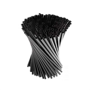 CANNUCCE DIRITTE IN PLA BIOCOMPOSTABILI CM.15 NERE PZ.250 FLORIDA