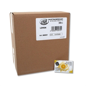 SALVIETTA RINFRESCANTE AL LIMONE CROWN CHEF PZ.500 BRENTA