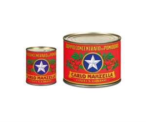 DOPPIO CONCENTRATO DI POMODORO GR.800 CARLO MANZELLA