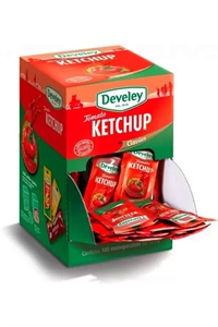 SALSA TOMATO KETCHUP IN BUSTINE ML.15 BOX PZ.100 DEVELEY