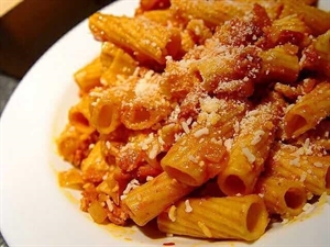 PASTA SURGELATA PRECOTTA RIGATONI ALL AMATRICIANA GR.350 SURGITAL
