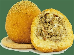ARANCINI PISTACCHIO PROVOLA PANCETTA PREFRITTI GR.200PZ.16 MAMMAMIA