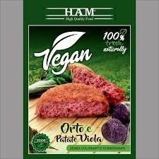 HAMBURGER VEG SURGELATI ORTO E PATATA VIOLA GR.150 PZ.18 HAM GOURMET
