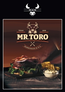 HAMBURGER DI BOVINO SURGELATI MR TORO GR.180 PZ.34 HAM GOURMET