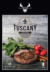 MEDAGLIONI DI CHIANINA SURGELATI GR.200 PZ.12 KG.2.4 HAM GOURMET
