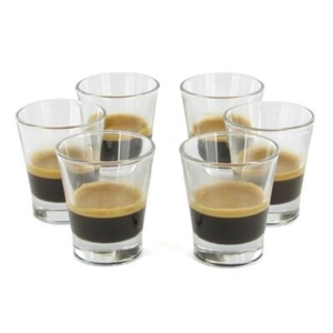 BICCHIERINI IN VETRO CAFFE'CL.8,5X6 PEZZI BORMIOLI TONINELLI