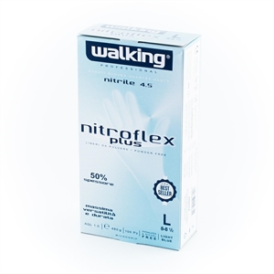 GUANTI MONOUSO NITROFLEX WALKING PLUS MISURA L PZ.100