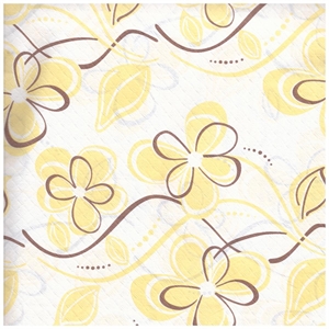 TOVAGLIA FIORI BEIGE 100X100 PZ.100 NICOLETTI
