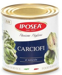 CARCIOFI AL NATURALE INTERI 25/30 G.2850 IPOSEA
