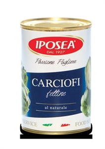 CARCIOFI AL NATURALE FETTINE GR.425 IPOSEA