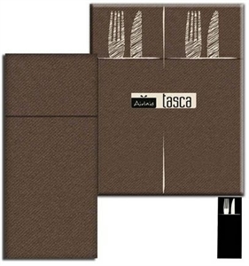 TASCA 40X32 COLOR CACAO PZ.50 PLUS PACK SERVICE