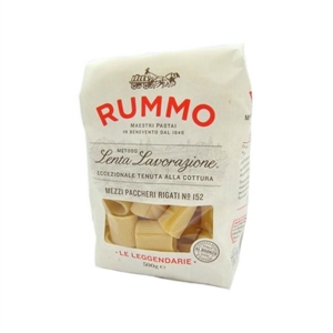 PASTA MEZZI PACCHERI RIGATI GR 500 RUMMO