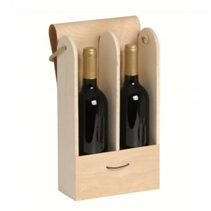 PORTABOTTIGLIE X2 SIMIL LEGNO 33+9X18.5