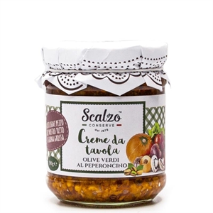 CREMA DI OLIVE VERDI AL PEPERONCINO ML212 SCALZO