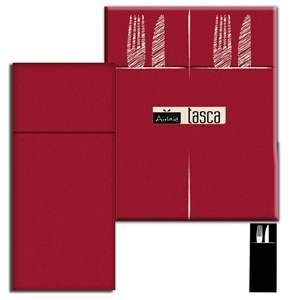 TASCA 40X32 COLOR BORDEAUX PZ.50 PLUS PACK SERVICE